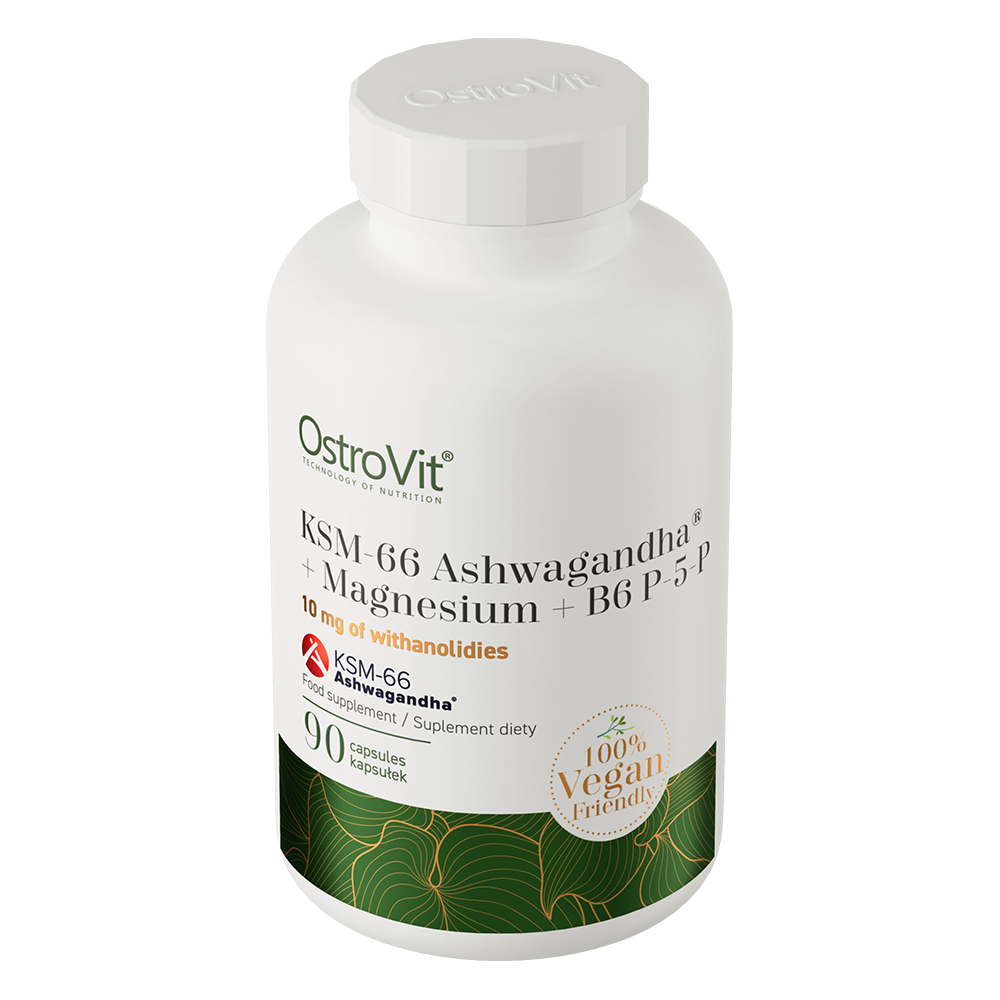 OstroVit KSM-66 Ashwagandha® + Magnesium + B6 P-5-P VEGE
