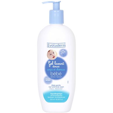 Evoluderm Hellävarainen puhdistusgeeli vauvan vartalolle ja hiuksille 500 ml 500 ml