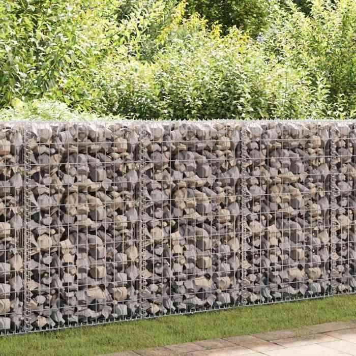 vidaXL Cesta de gaviones de acero 150x50x100 cm para muros de jardín y vallas 142551