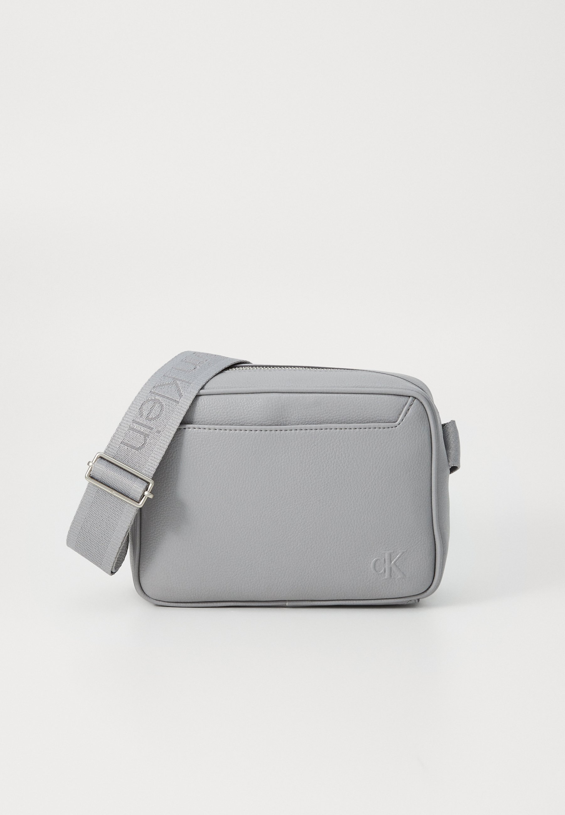 Calvin Klein WEBBING STRAP CAMERA BAG - Cross body bag - formal gray