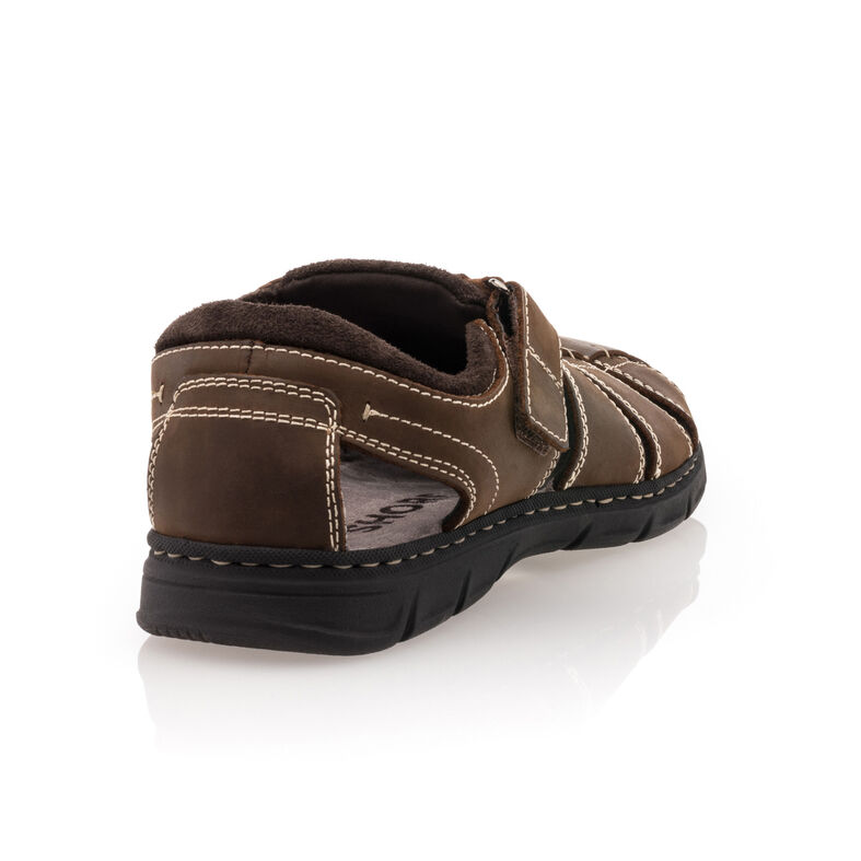 Brune sandaler / sko med åpen tå for menn