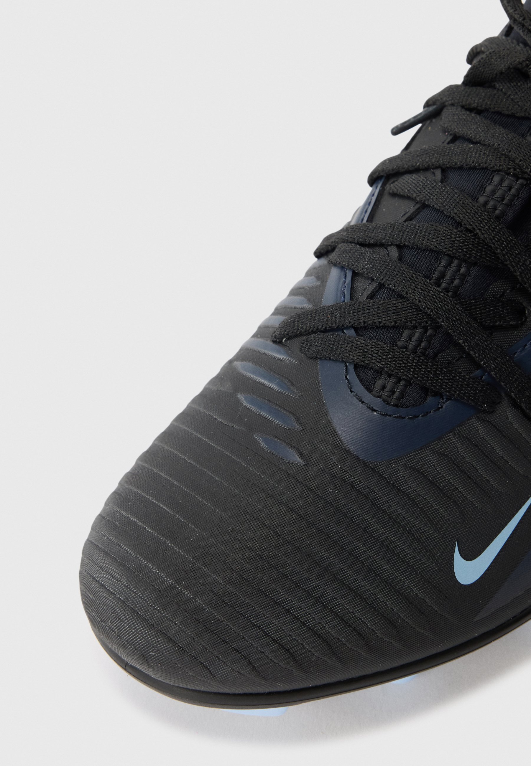 Nike Performance PHANTOM 6 HIGH CLUB UNISEX - Voetbalschoenen voor stevige ondergrond - zwart/lichtblauw