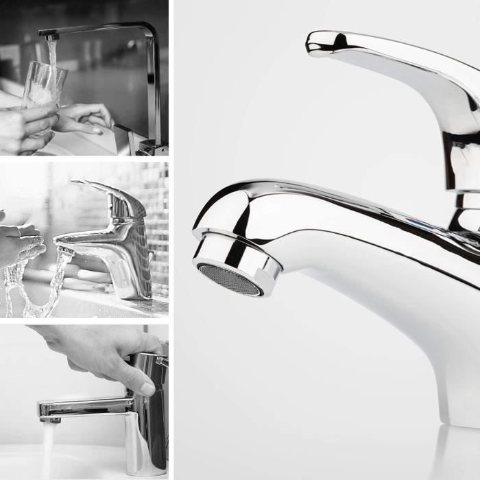 Mousseur Robinet,3pcs Aerateur Robinet Filtre Robinet avec Joint D'étanchéité Pour Cuisine,Salle de Bain(Diamètre extérieur 24MM)