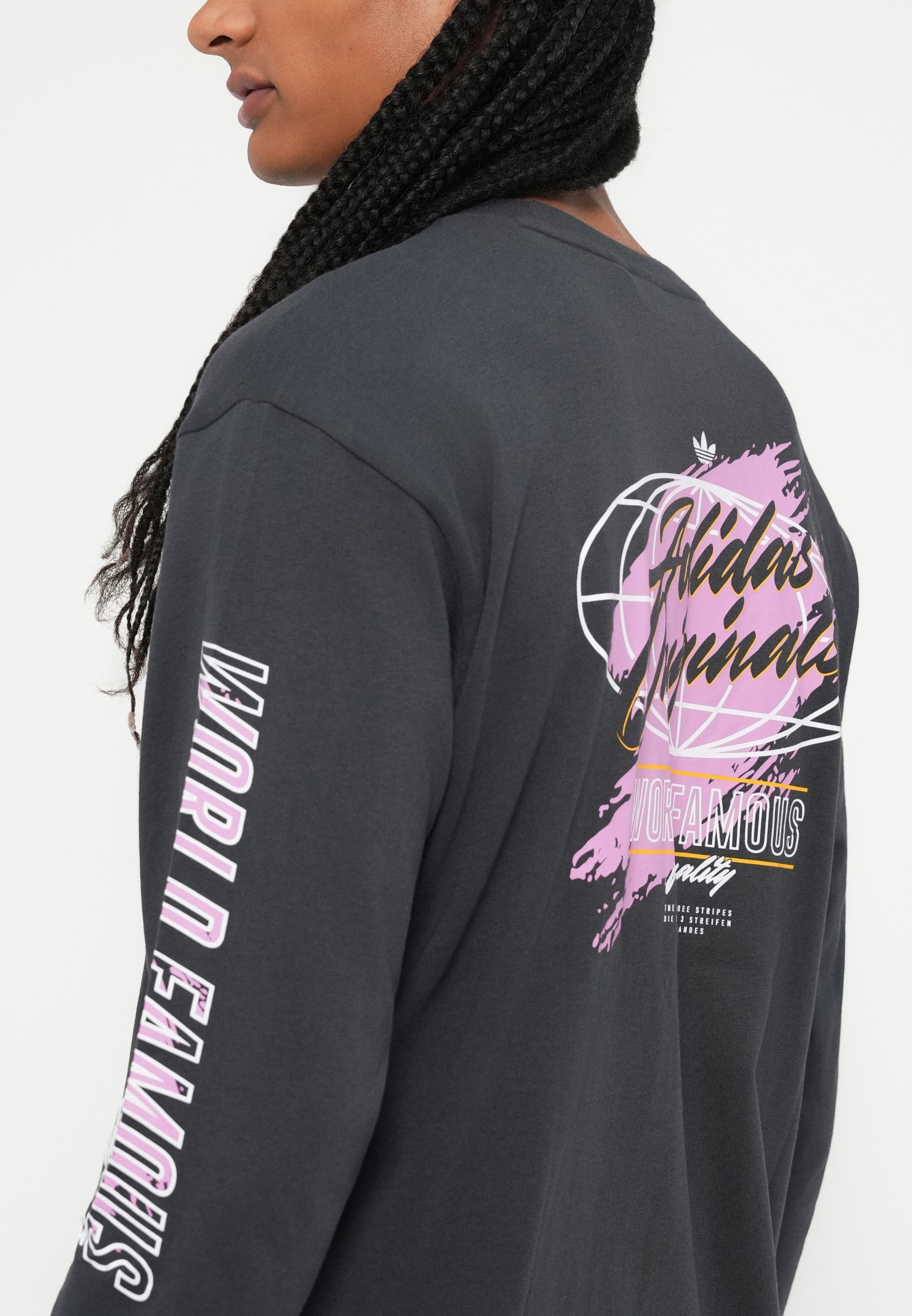 Maglia a maniche lunghe unisex adidas Originals GRAPHIC - antracite