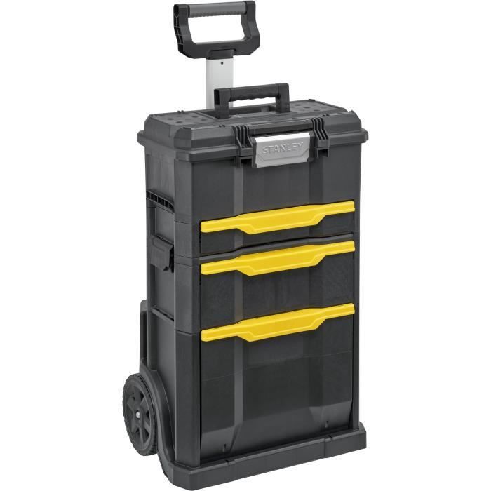 2-in-1 Modulo gereedschapswagen met lade en gereedschapskist met druksluiting - STANLEY - STST1-70345