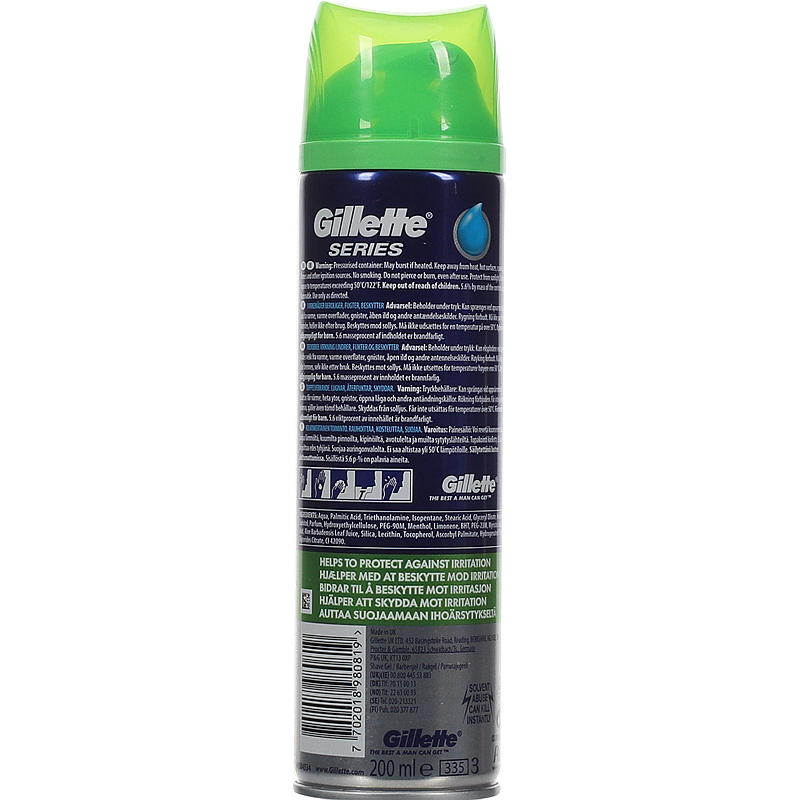 Gillette Gillette barbergel 200 ml, sensitiv