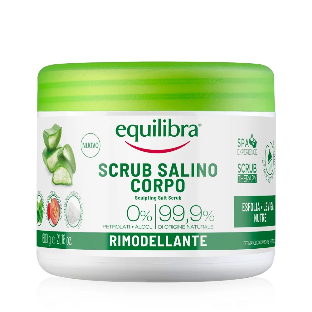 EQUILIBRA Equilibra Exfoliante de Sal Remodelador 600 g Exfolia, suaviza y nutre