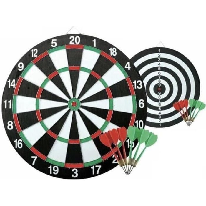 Adult 6-point dartboard, double-sided dartboard.[165]