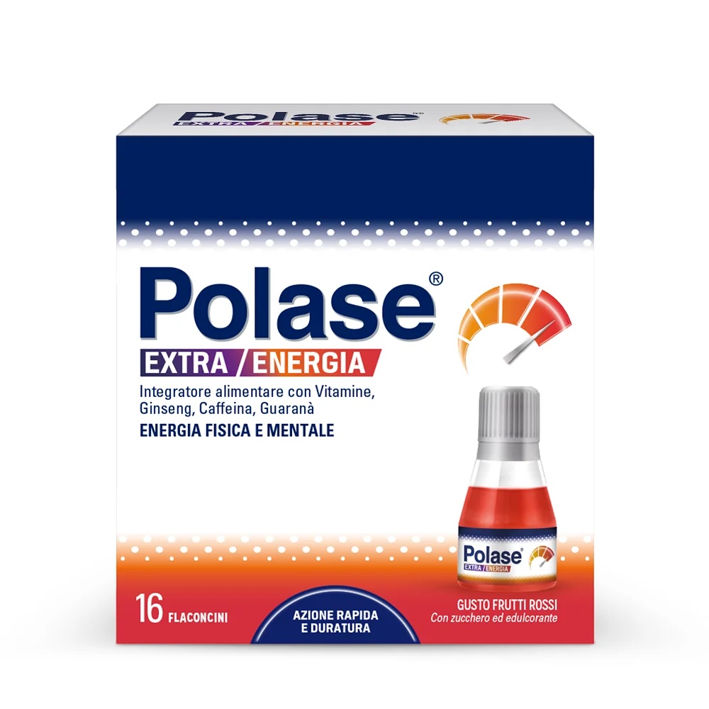 POLASE Polase Extra Energy 16 bouteilles Complément alimentaire pour l'énergie physique et mentale