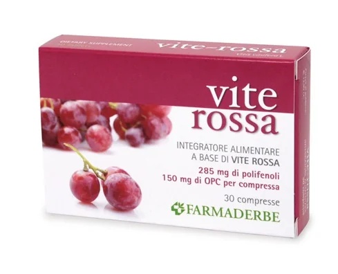 FARMADERBE Farmaderbe voedingssupplement met rode druiven, 30 tabletten