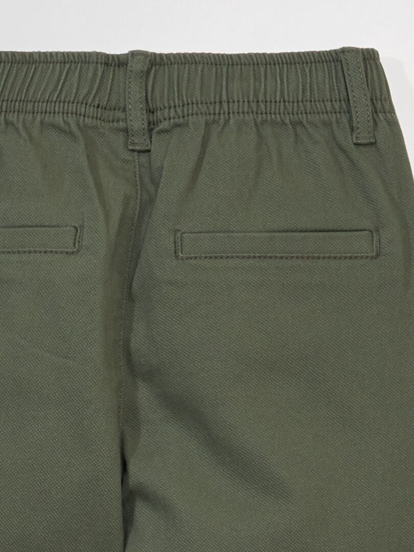 Calça chino elástica - VERDE