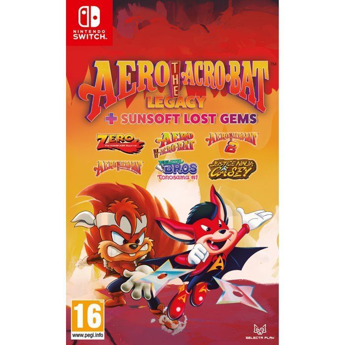 Aero The Acro-Bat Legacy + Sunsoft Lost Gems - Jeu SWITCH