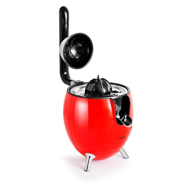 Kitchencook - 550ml Electric Citrus Juicer - 2 Pressing Cones - Articulated Arm - Pouring Spout - Stainless Steel Filter