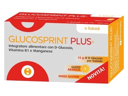 GLUCOSPRINT Glucosprint Plus Voedingssupplement voor de behandeling van hypoglykemie 6 flessen