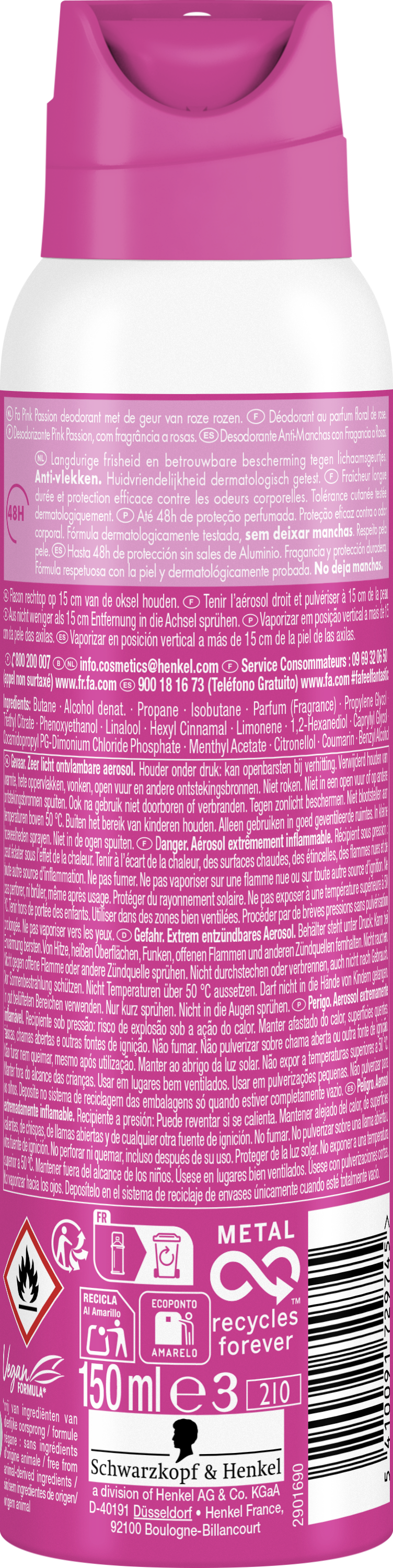 Deodorant v spreji Pink Passion Deodoranty v spreji