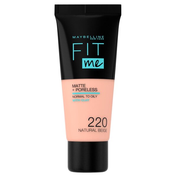Maybelline New York Fit Me Matte & Poreless 220 Natural Beige alapozó<br>