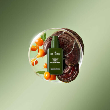 Origins Mega-Mushroom Vahvistava Emulsio, Rauhoittava ja Punoitusta Vähentävä Kosteuttava Emulsio, 100 ml
