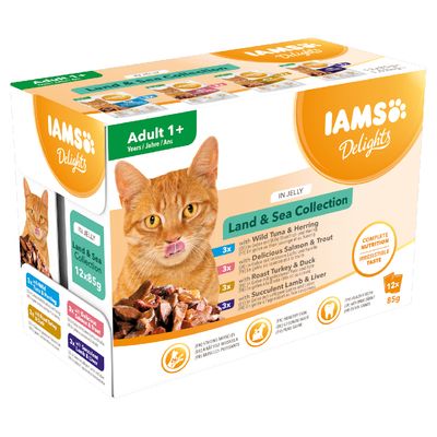 IAMS Delights Adult – Land & Sea Kollektion