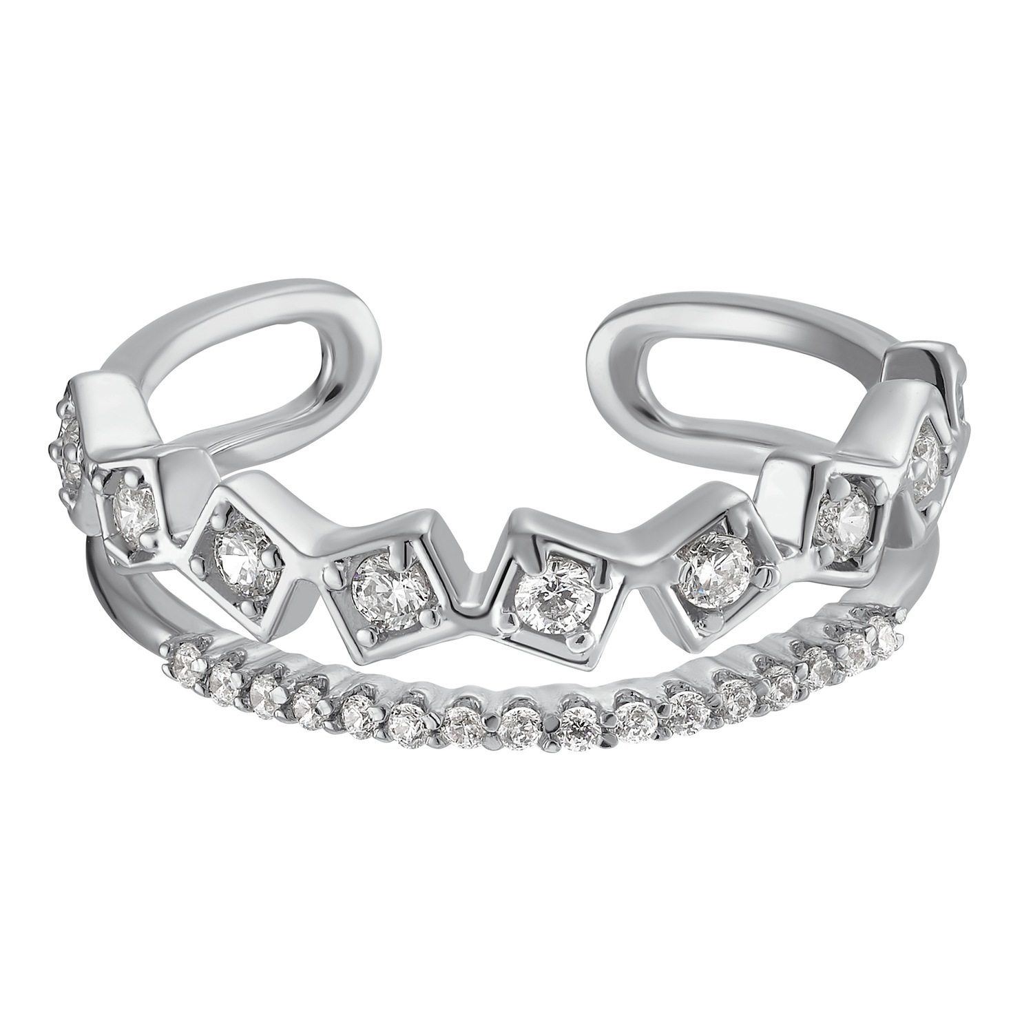 Heideman Bague Lina couleur argentée polie