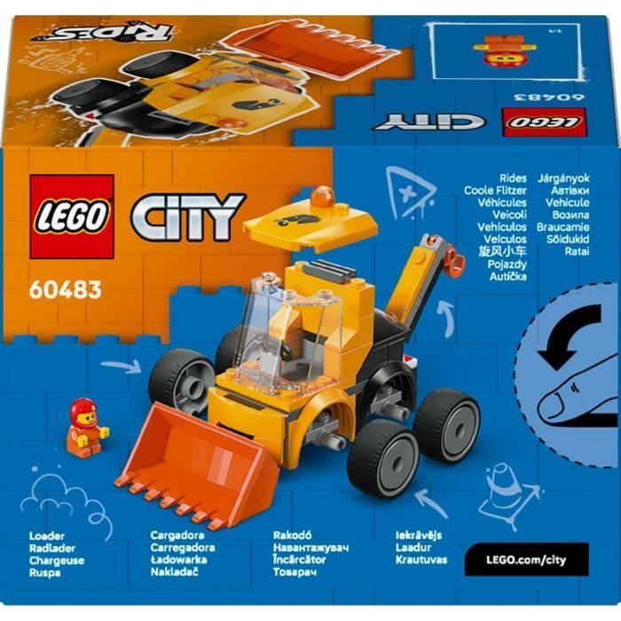 LEGO City 60483 Vehicles - Construction Loader - Creative Play for 5+ Year Olds - Gift Idea