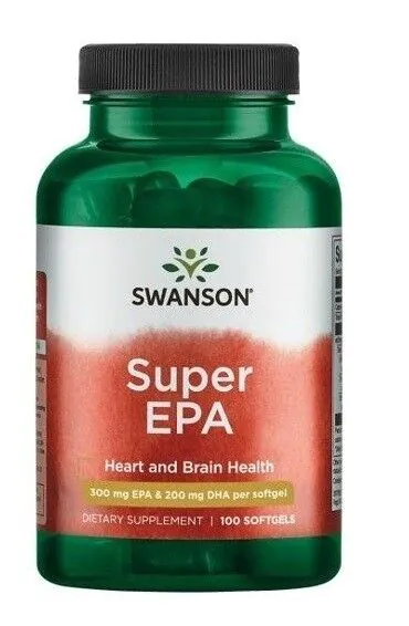 Swanson Super Epa Preparat zawierający kwasy tłuszczowe omega-3 Kapsułki