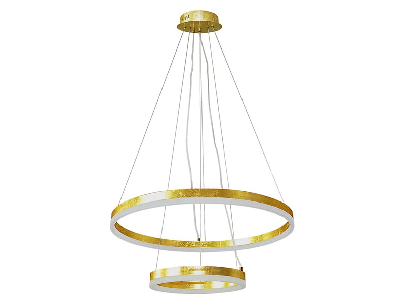 Lampa wisząca Doro LED 2-punktowa stalowa złota