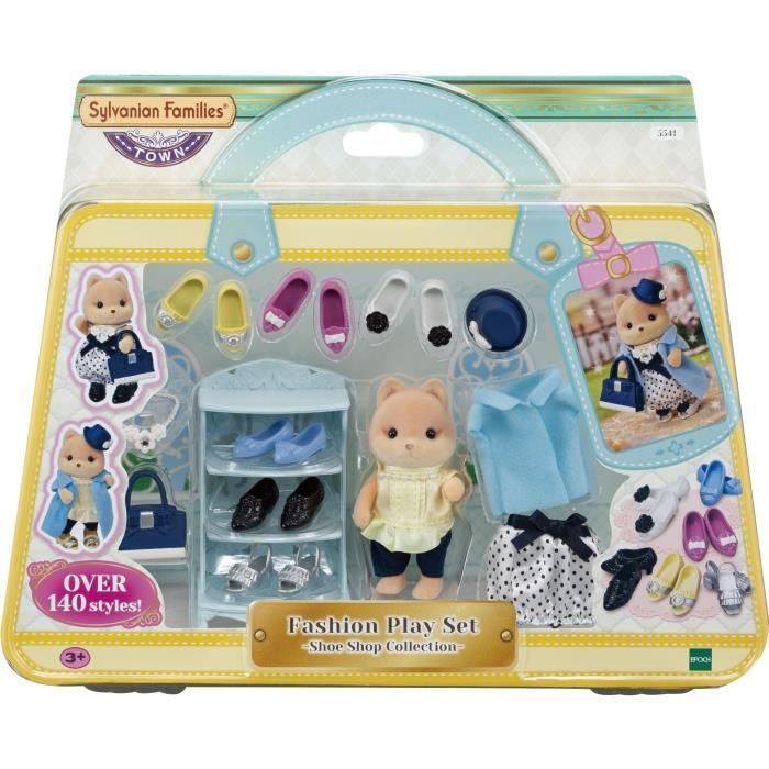 Statuette in miniatura - SYLVANIAN FAMILIES - La valigia alla moda e il cane caramello sorella maggiore