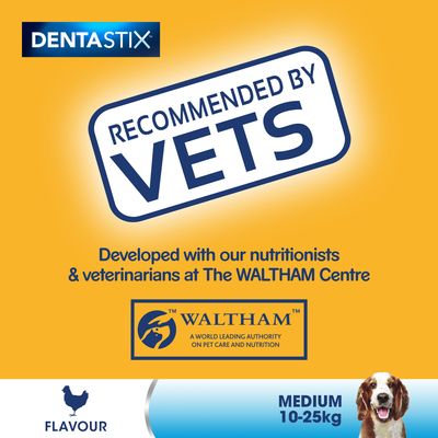 Pedigree Dentastix - Soins bucco-dentaires quotidiens pour chiens de taille moyenne (10-25 kg)