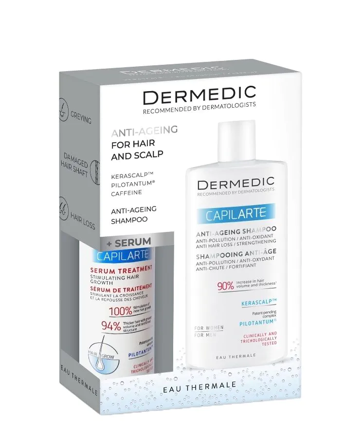 Dermedic Zestaw Capilarte Anti-Ageing Serum-kuracja + Szampon