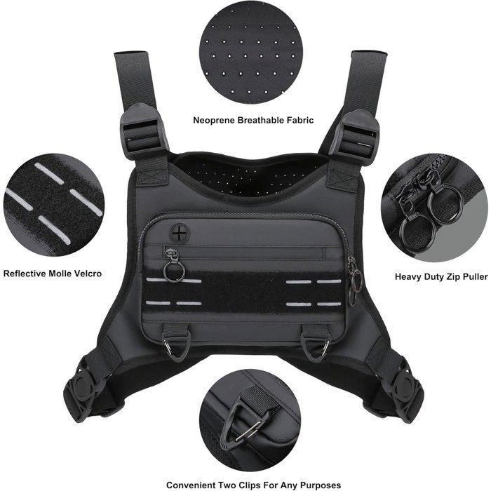 Sac de sport unisexe - léger - idéal pour la course à pied, téléphone portable -  avec espace de rangement supplémentaire pour