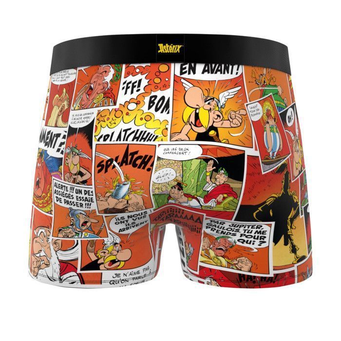 Calzoncillos bóxer Freegun Asterix para niño - Naranja (Paquete de 3)
