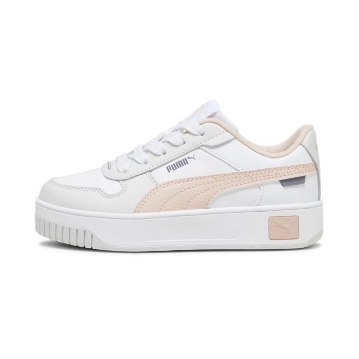 Sneakers Puma Carina Street PS da ragazza - rosa cipria/grigio piuma