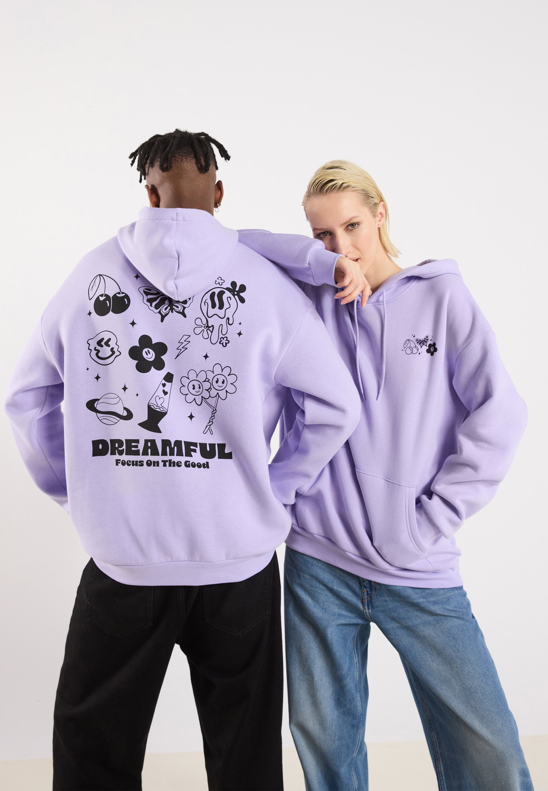 YOURTURN UNISEX - Sweatshirt - paars