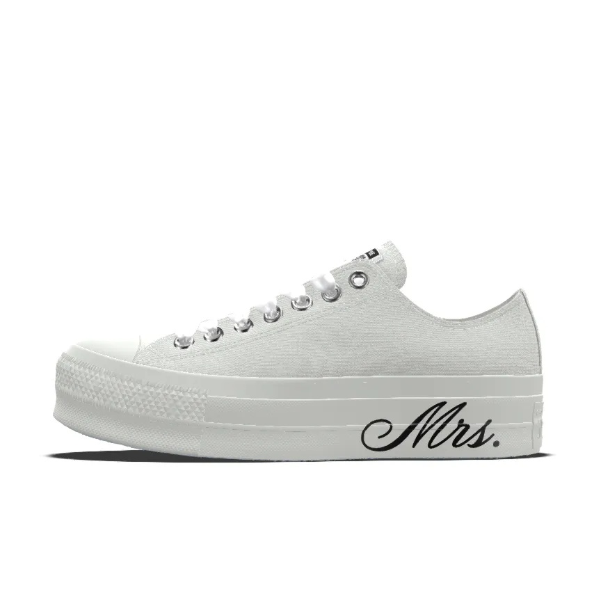 Custom Chuck Taylor All Star Lift Platform Premium Wedding By You