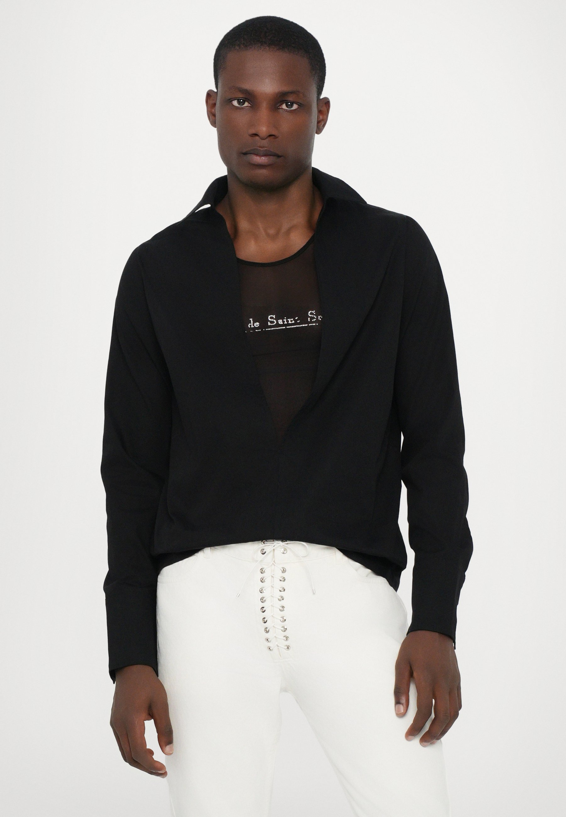 Ludovic de Saint Sernin ALAN SHIRT UNISEX - Overhemd - zwart