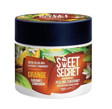 „Sweet Secret“ regeneruojamasis apelsinų kūno šveitiklis Kūno šveitikliai