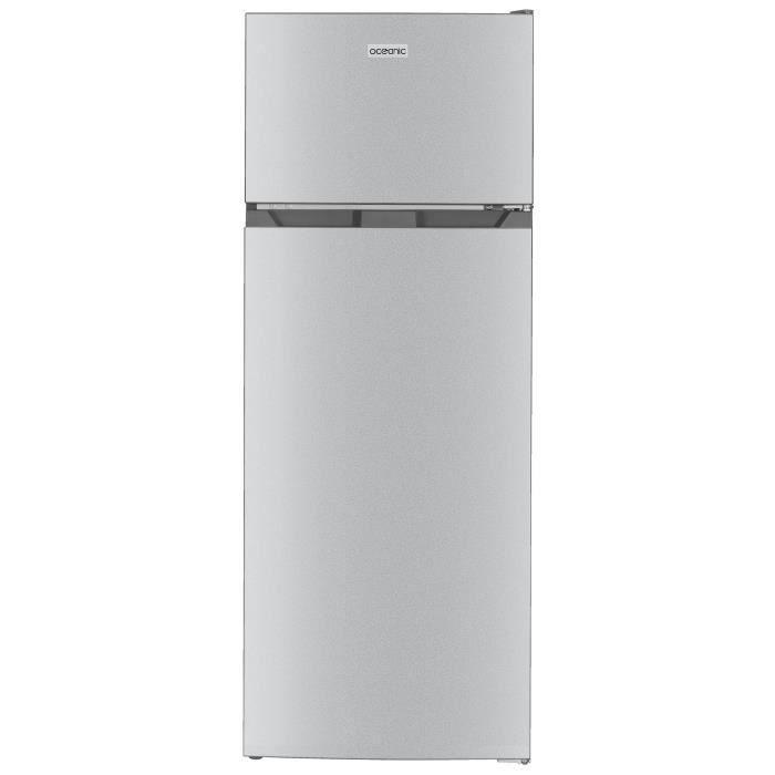 Frigorífico con congelador superior OCEANIC OCEAF2D206S3 - 2 puertas - 206 L - Refrigeración estática - Plateado