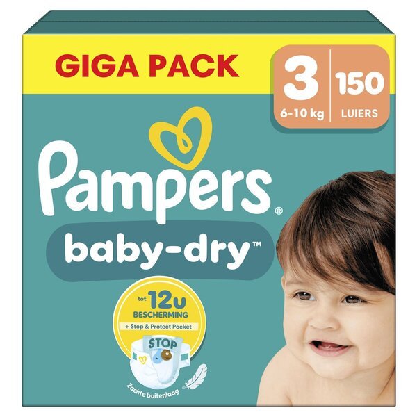 Pampers Baby-Dry pelene veličine 3 (6-10 kg), 150 komada