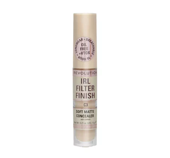 Makeup Revolution IRL Filter Finish korektor do twarzy C3 6g