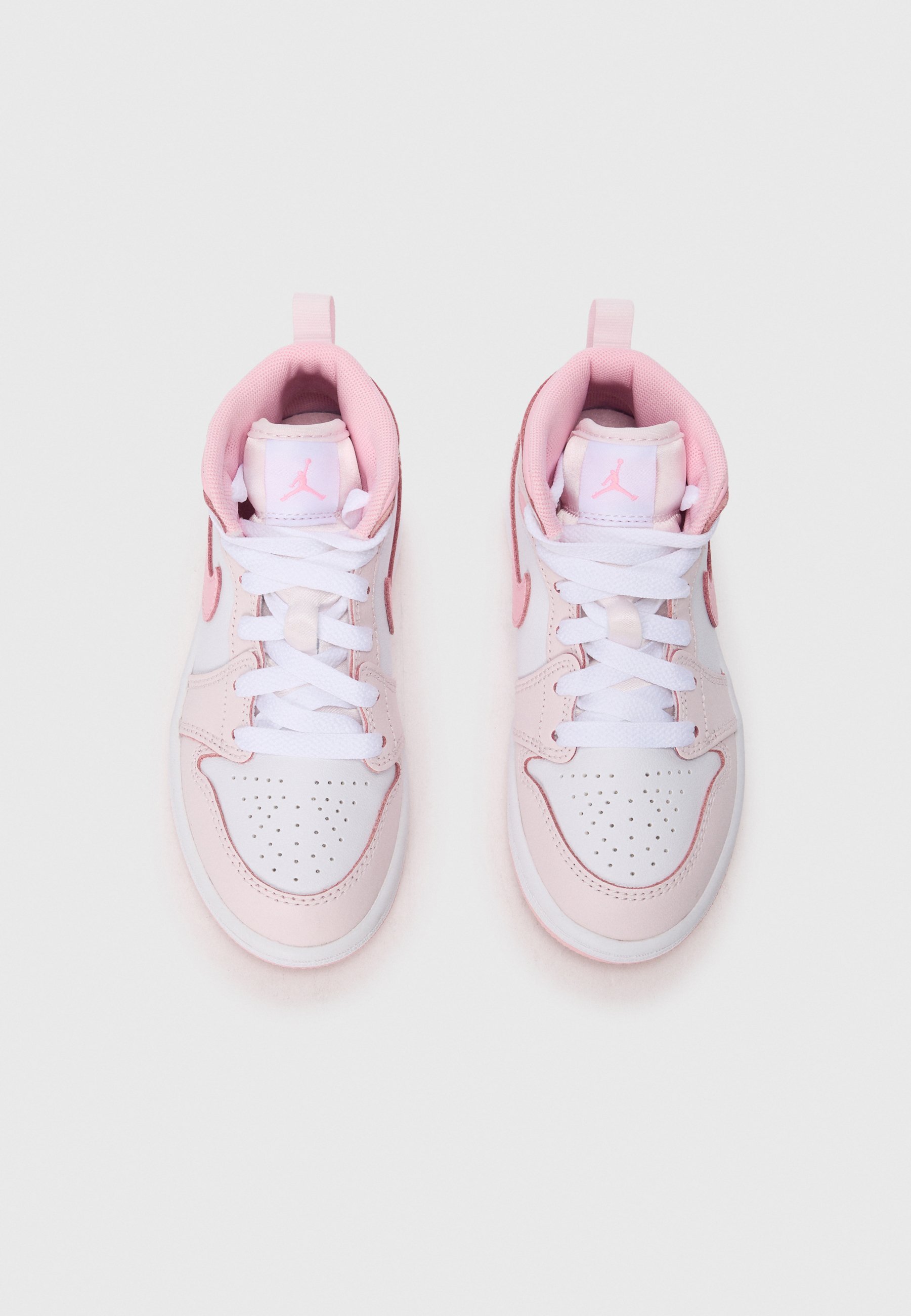 Jordan JORDAN 1 MID UNISEX - Trampki wysokie - perłowy róż/średni róż/biały