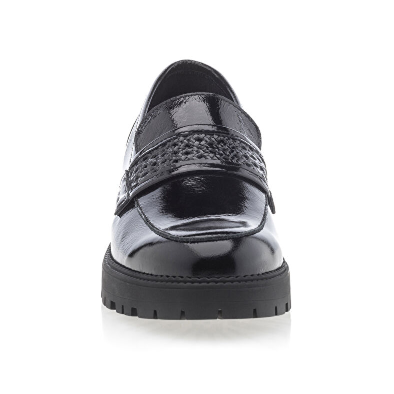 Svarta loafers/båtskor för kvinnor