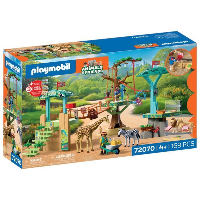 Playmobil 72070 Zoo: Adventure Park in the Middle of Wild Animals