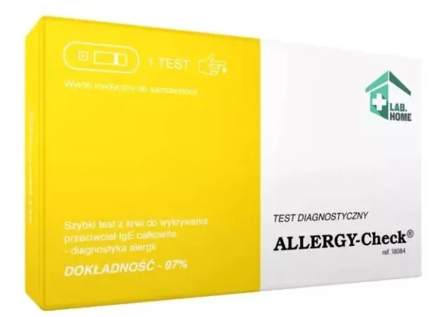 LabHome Allergy-Check, Szybki test z krwi do wykrywania przeciwciał IgE