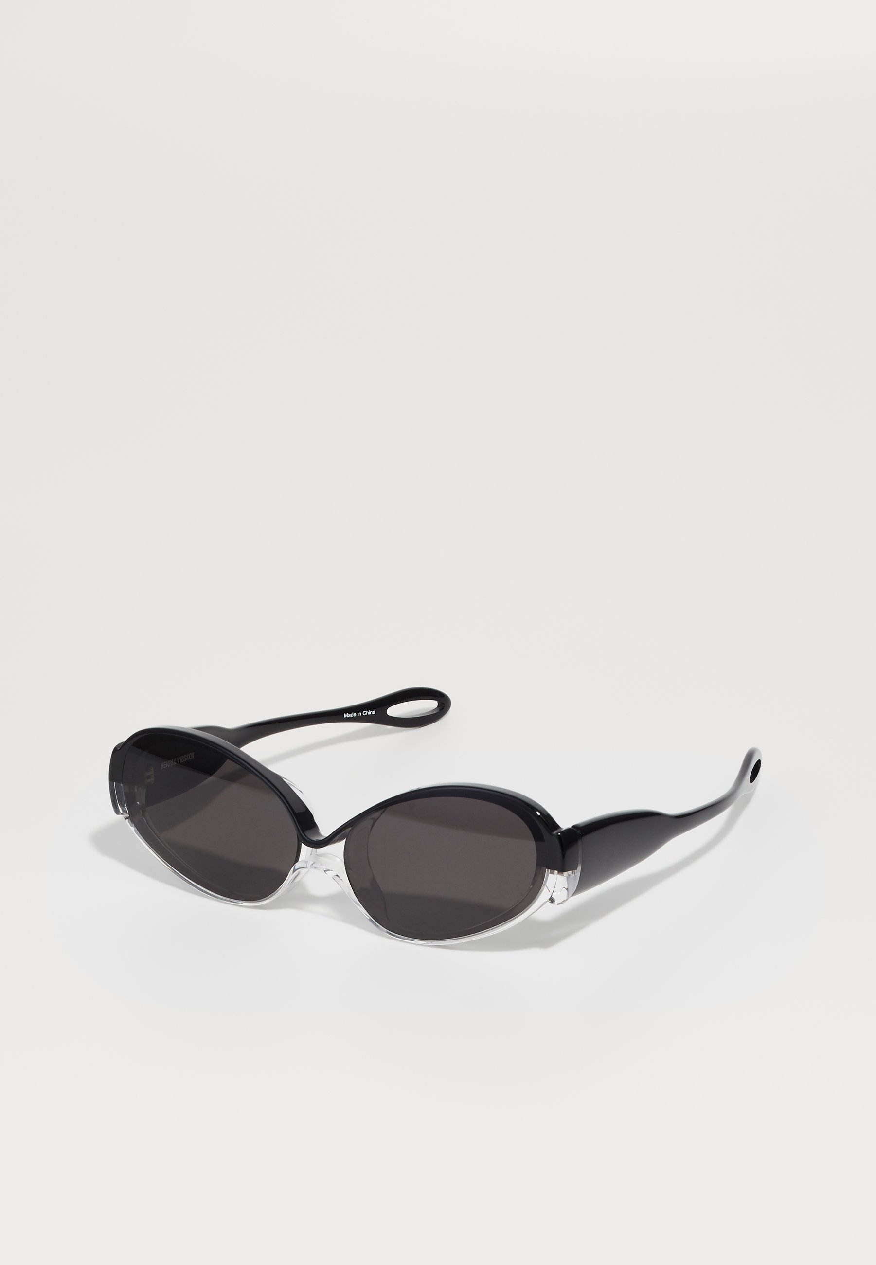 Henrik Vibskov UPSIDE DOWN BRILLER UNISEX - Solbriller - gjennomsiktige/svarte
