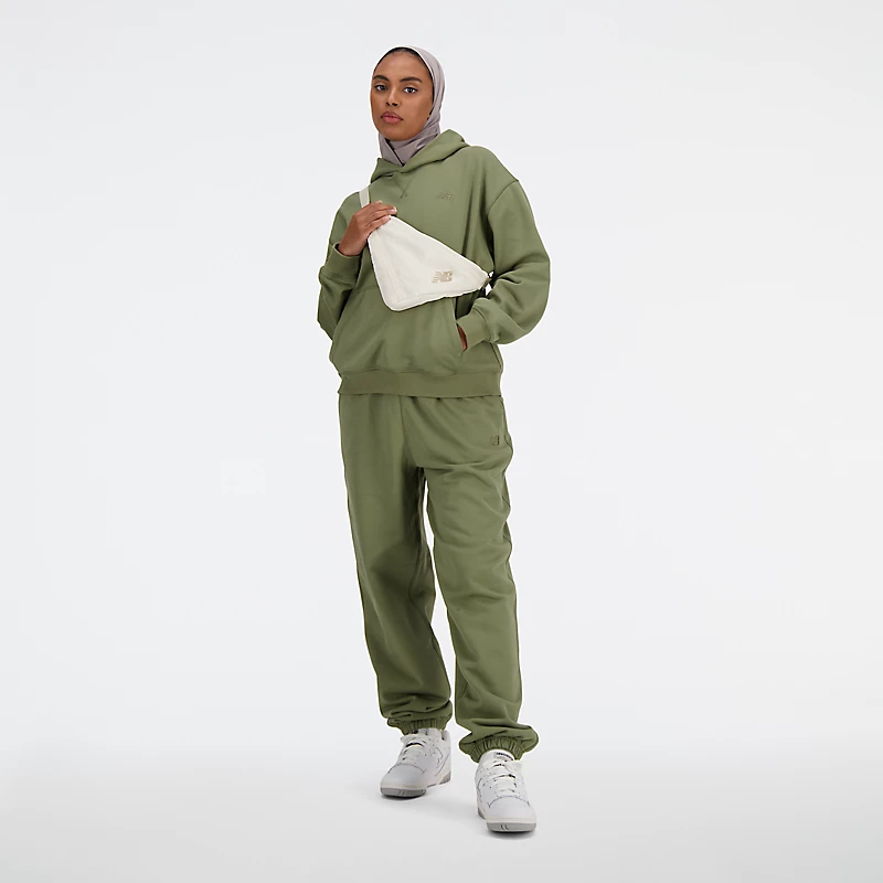 Femme Athletics French Terry hoodie - DARK OLIVINE