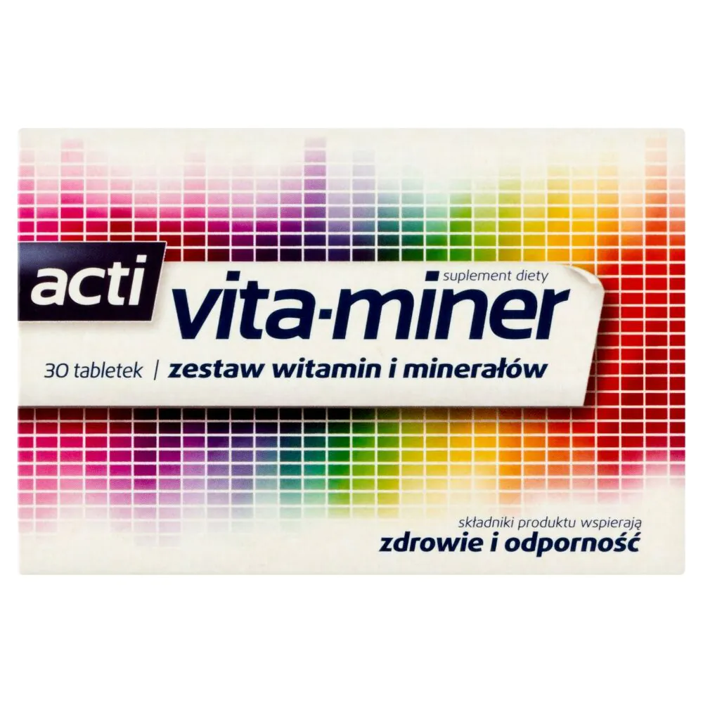 Acti Vita-Miner, Zestaw witamin i minerałów, Tabletki