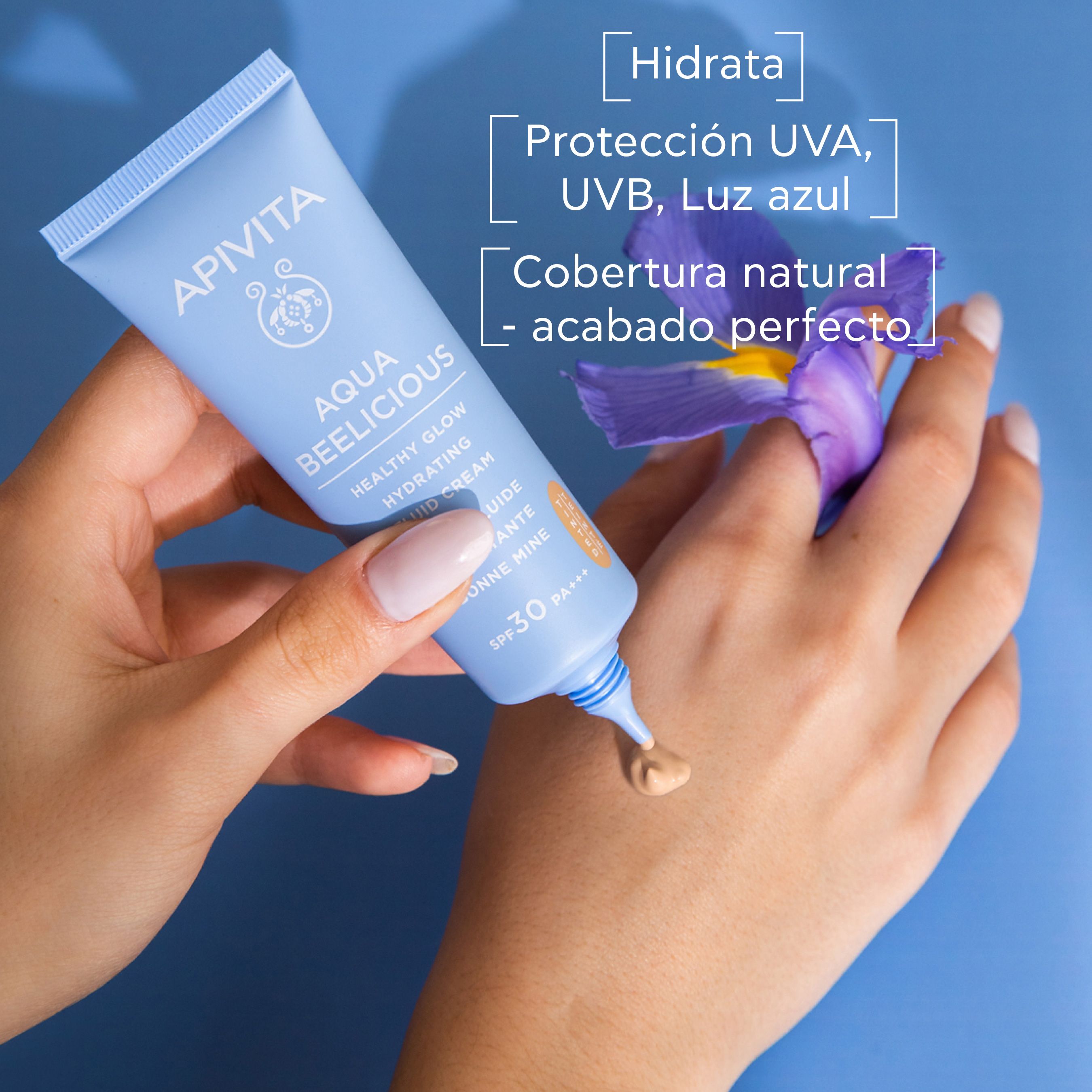 Aqua Beelicious Healthy Glow hidratantna fluidna krema za osvjetljavanje SPF30 s bojom Hidratantne kreme za lice iz ljekarne