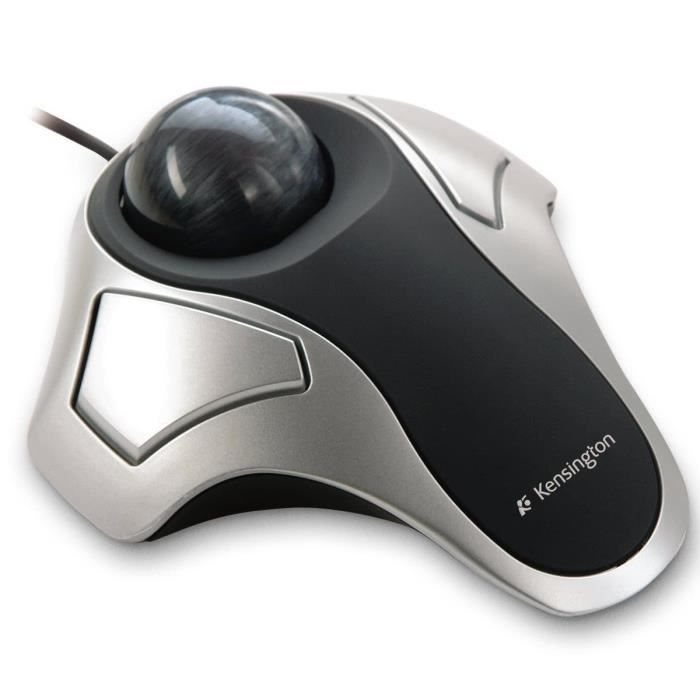 Kensington bedrade ergonomische trackballmuis voor pc en Mac, geschikt voor zowel links- als rechtshandigen, grijs