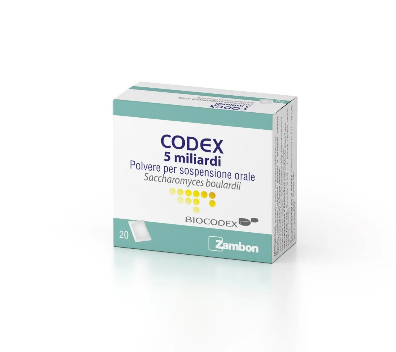 CODEX Codex 5 milliards 20 sachets Traitement de la dysmicrobie intestinale