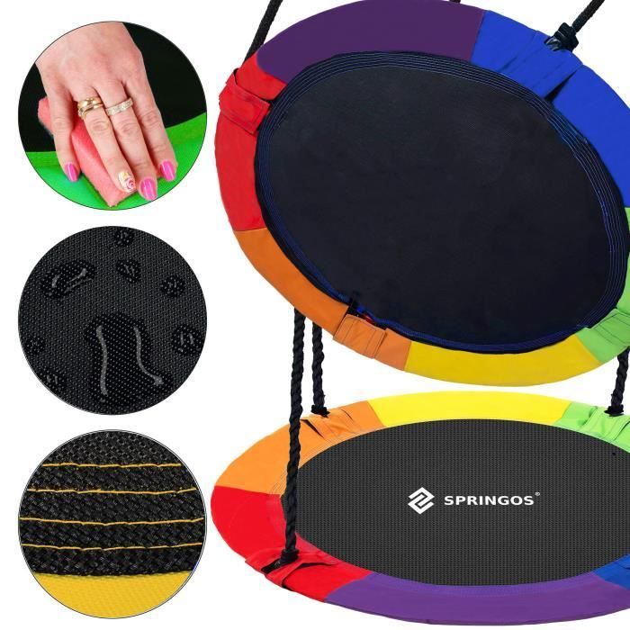 Springos® Balancelle de jardin, diamètre 110 cm, max. 150 kg
